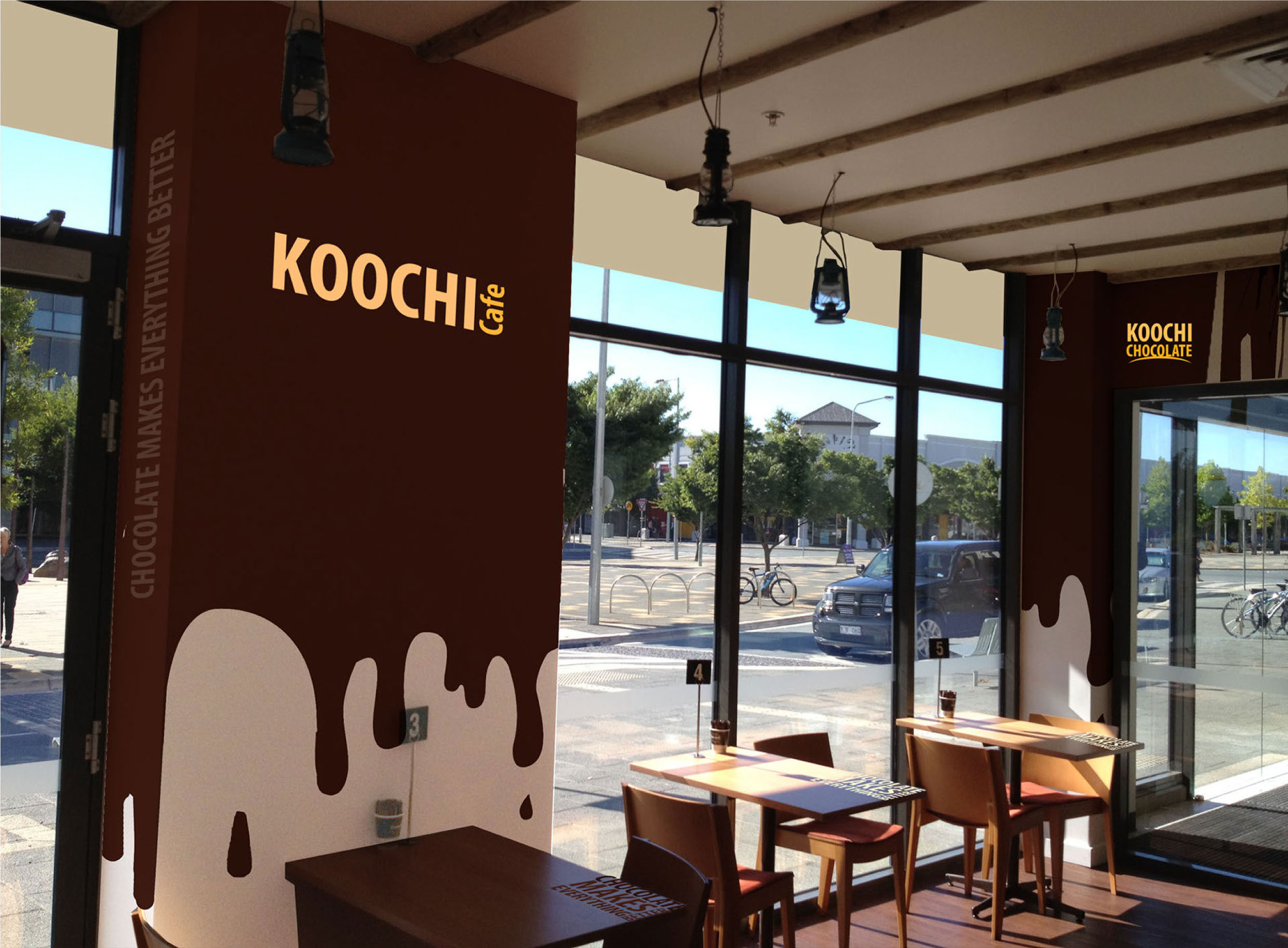 koochi cafe branding